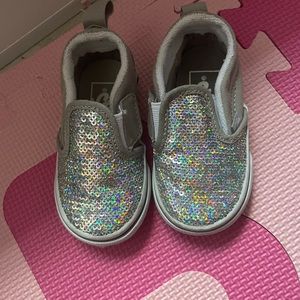 Sparkle vans slid on shoes
